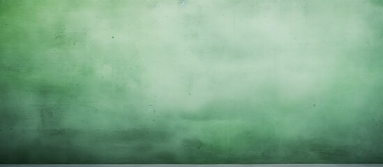 Fototapeta premium Close-up view of a vibrant green wall contrasted against a clean white floor surface