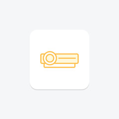 Projector icon, presentation, screen, display, multimedia, editable vector, pixel perfect, illustrator ai file