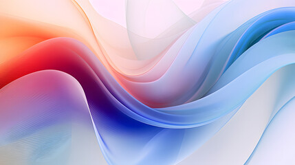 Fototapeta premium Digital color fantasy wave curve abstract graphic poster web page PPT background