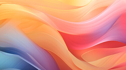 Digital color fantasy wave curve abstract graphic poster web page PPT background