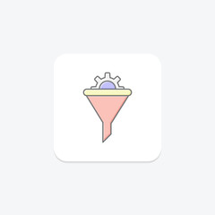 Funnel icon, tool, kitchen, liquid, pour, editable vector, pixel perfect, illustrator ai file