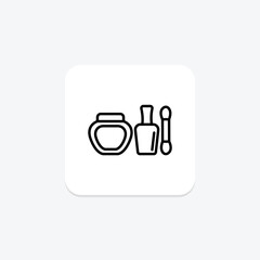 Beauty Cosmetics icon, cosmetics, makeup, skincare, beauty, editable vector, pixel perfect, illustrator ai file