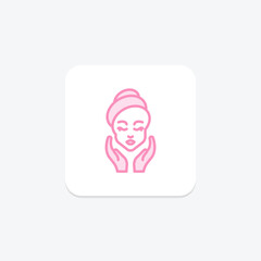 Beauty Therapy icon, therapy, treatment, massage, wellness, editable vector, pixel perfect, illustrator ai file