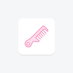 Beauty Comb icon, comb, hair, grooming, beauty, editable vector, pixel perfect, illustrator ai file