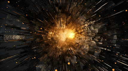 Digital space star light abstract graphic poster web page PPT background