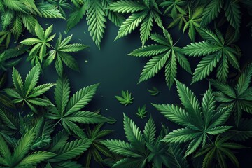 Fototapeta na wymiar Cannabis Leaf
