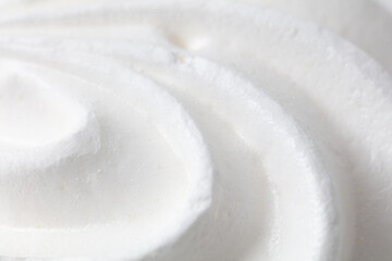 Close-up of white creamy marshmallow