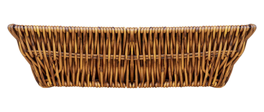 Brown wicker basket