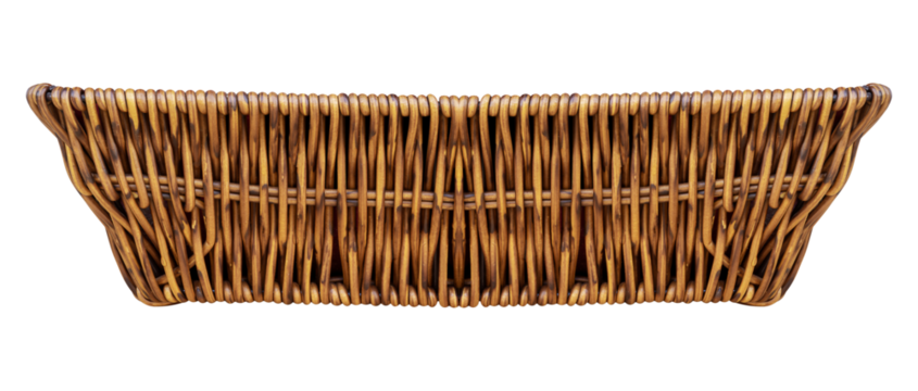 Brown wicker basket