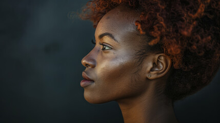 Young African American woman portrait
