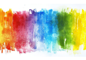 rainbow watercolor design, Generative AI