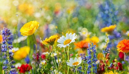 Frühlingszauber auf der Blumenwiese: Grüße aus der Natur