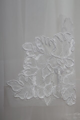the floral ornament is professionally made in the style of fabric appliqué