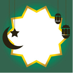Ramadan frame shapes Vector Illustration