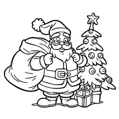 cartoon santa claus