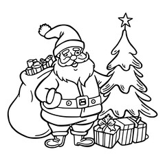 cartoon santa claus