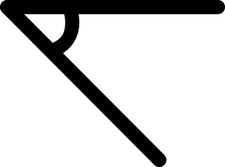 Acute angle icon