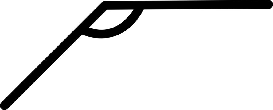 Obtuse angle icon