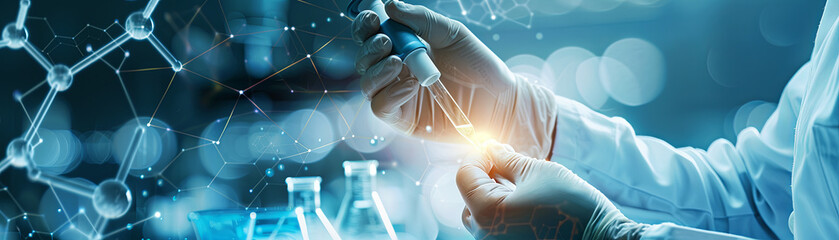 Laboratory precision in drug formulation close-up