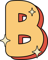 Retro Alphabet B