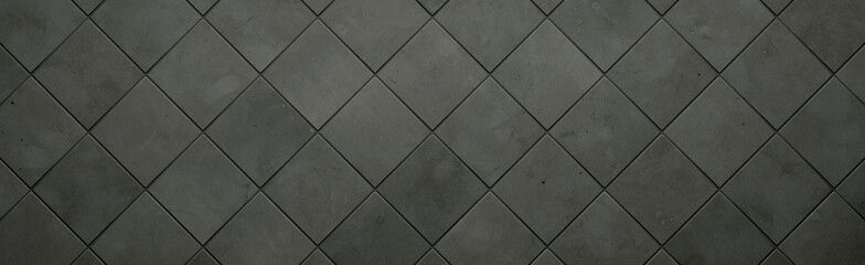 Wide Dark Concrete Tiled Background (3D Rendering)