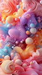 Embrace asymmetry in an abstract illustration inspired by the chaos theory and fractal geometry