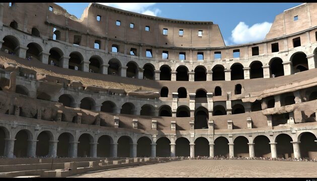 Roman Colosseum Gladiators Chariots Marble Pill