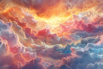 A challenging piece that displays a mix of different colors and shapes. Generative AI