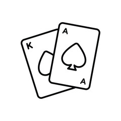 Blackjack vector icon