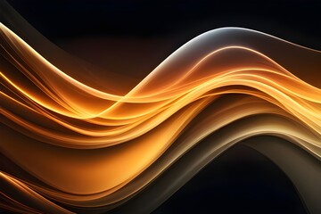 abstract glowing waves motion background 