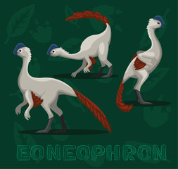 Dinosaur Eoneophron Cartoon Vector Illustration