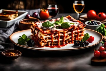 A platter of Lasagna