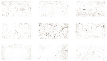 Collection of grunge wall texture. Grungy dirty distressed textures set. Distressed paint grunge texture pack