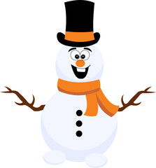 Snowman Cute Illustration