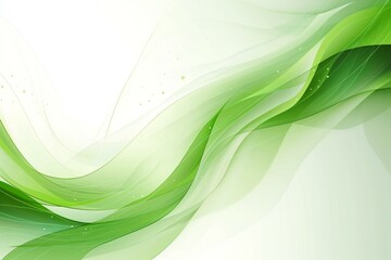 Naklejka premium Abstract green background with smooth lines