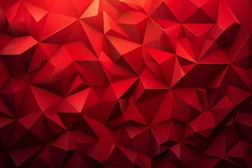 Fotobehang Triangles background,  Abstract  red  polygonal wallpaper © Quan