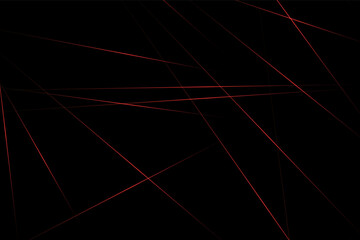 Abstract black with red lines, triangles background modern design. Vector illustration EPS 10.