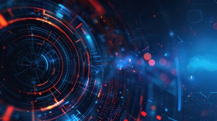 Obraz premium Future artificial intelligence technology concept, abstract minimalist background