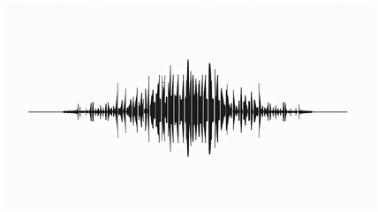 Cardiogram graph, sound wave, abstract image of healthcare on a white background - obrazy, fototapety, plakaty