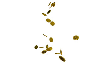 GOLD COIN INDIAN RUPEE.Gold rupee coins. Indian money, stacked golden coins. Rupee cash, currency isolated on white background vector icons. Money gold currency, cash wealth golden rupee illustration
