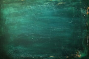 Green chalkboard background or texture for education or school concept design