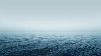Foto op Canvas A minimalist wallpaper with a gradient of calming ocean tones © Samvel