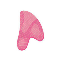 Gua sha massage tool on white background