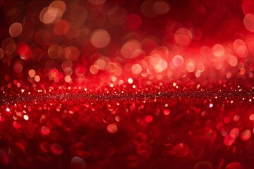 Red glitter texture Colorfull Blurred abstract background for birthday, anniversary, wedding, new year eve or Christmas