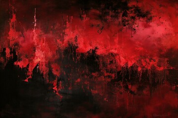 Red and black grunge textured background with some stains on it