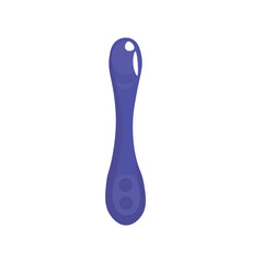 Vibrator sex toy on white background