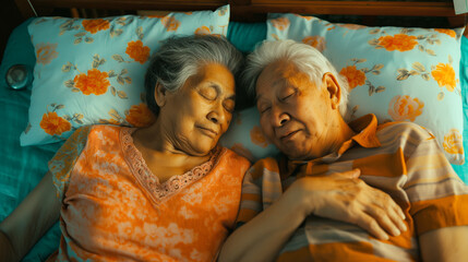 Obraz na płótnie Canvas Senior couple resting.