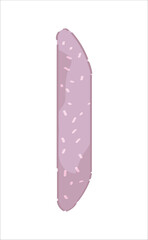 Nail file on white background