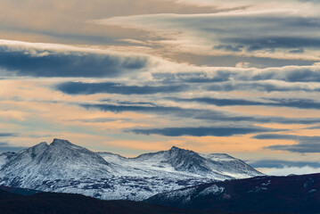 Sailing through the Beagle Channel, at the southern tip of South America, Argentina and Chile