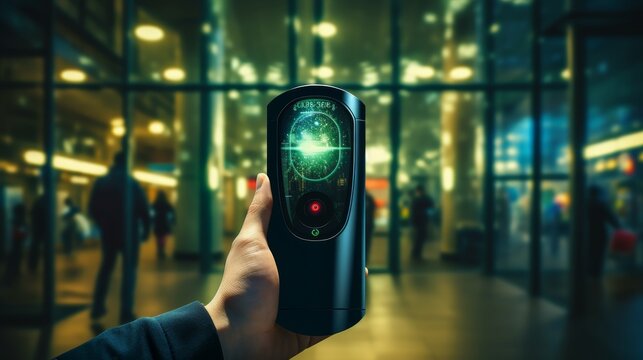 High-tech modern fingerprint lock for enhanced security and convenient access control system